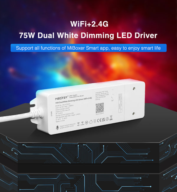 Miboxer 2,4 GHz+WIFi Dual weiss treiber, 75W 24V PWM Hoch-/Niederfrequenz (WL2-P75V24)