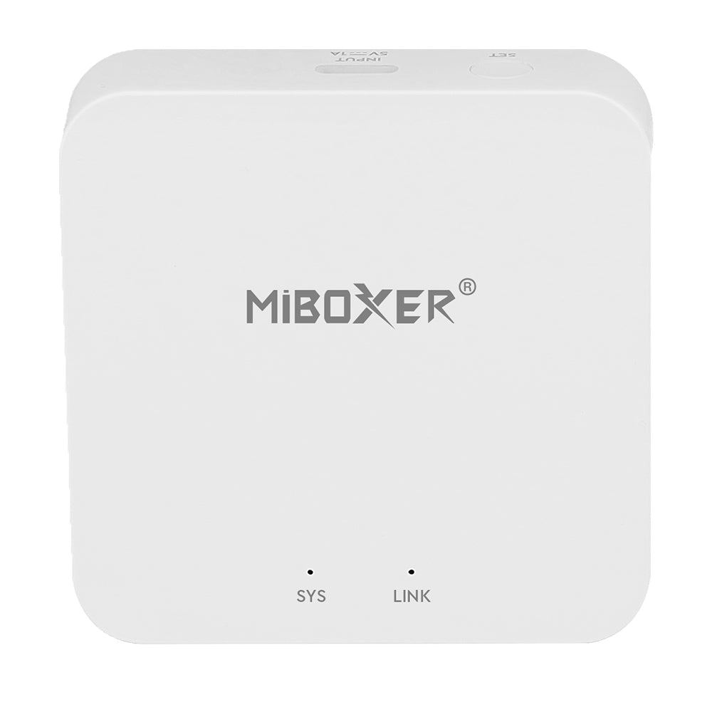 Miboxer 2,4 GHz Gateway für alle LED Lampen, Downlights und Lichtleisten der Milight Serie. Controller unterstützen die TUYA APP Steuerung, Alexa Google Home Sprachsteuerung (WL-box2)