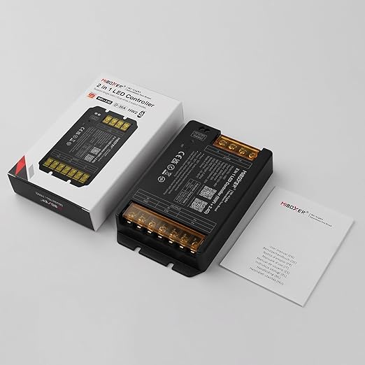 Miboxer  2 in 1 LED Controller (WiFi+2,4G) DC12 V-48 V Hohe Leistung Max. 30 A, TUYA App und Sprachsteuerung, unterstützt Push-Dimmen (HW2)