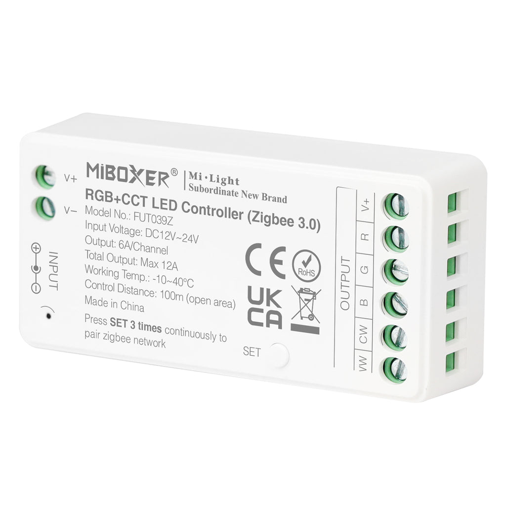 Miboxer Zigbee3.0 RGBCCT RGBWW LED Strip Controller (FUT039Z)