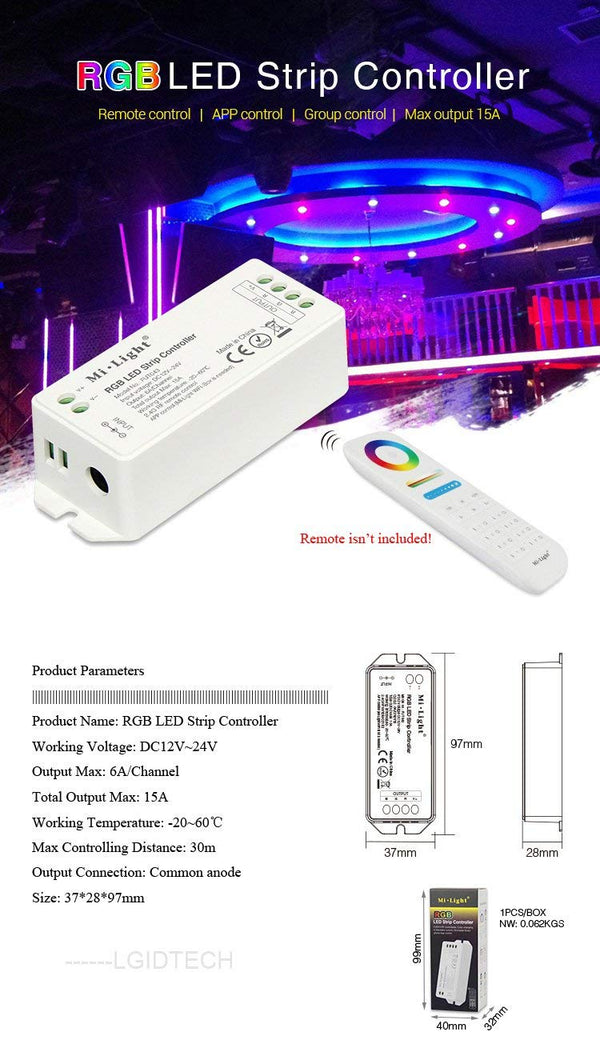 Miboxer RGB LED Streifen Controller (FUT043)