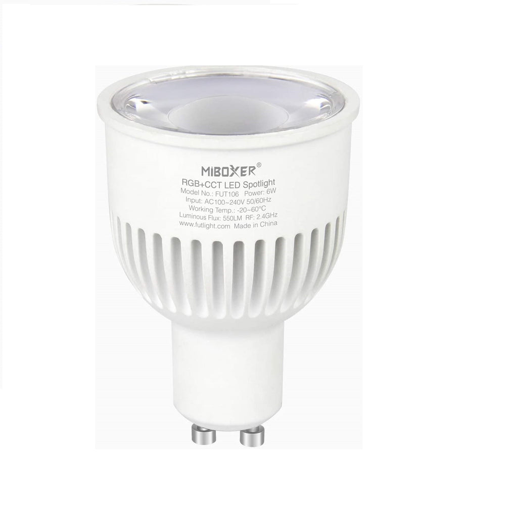 Miboxer GU10 RGB + CCT LED 230V 6W Spot light (FUT106)