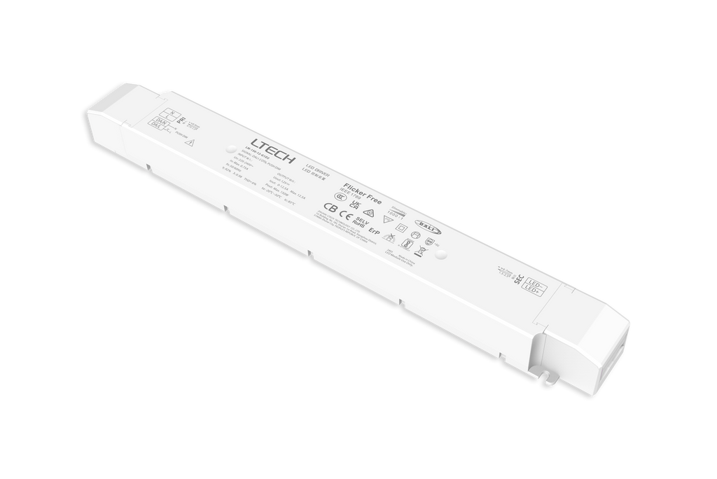 LTECH DALI 150W 12V DC LED Intelligenter Treiber Konstantspannung Dimmbares Transformator-Netzteil Push Dim (LM-150-12-G1D2）