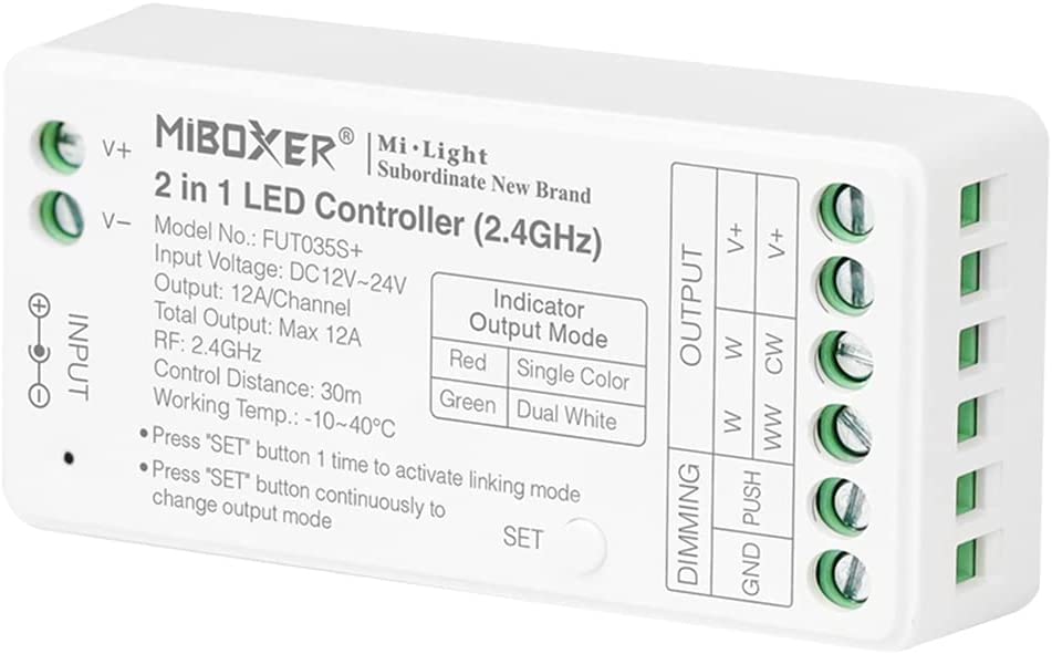 Miboxer 2,4 GHz 2 in 1 Mini LED RF Controller (FUT035S+)